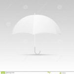 White Umbrella Blank Template. Vector Stock Illustration Inside Blank Umbrella Template