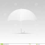 White Umbrella Blank Template. Vector Stock Illustration Inside Blank Umbrella Template