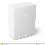 White Vertical Paper Box Template. Stock Vector Regarding Blank Packaging Templates