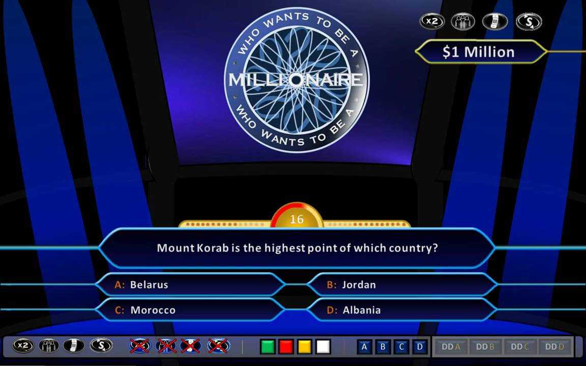 Who Wants To Be A Millionaire Demonstration [Hd, Ppt 2010, Us Clock Format] With Regard To Who Wants To Be A Millionaire Powerpoint Template