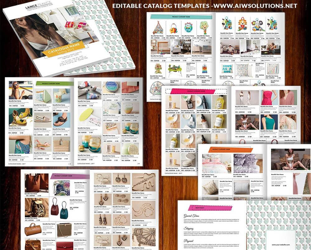 Wholesale Catalog Template Id06 | Catalog | Product Catalog In Catalogue Word Template