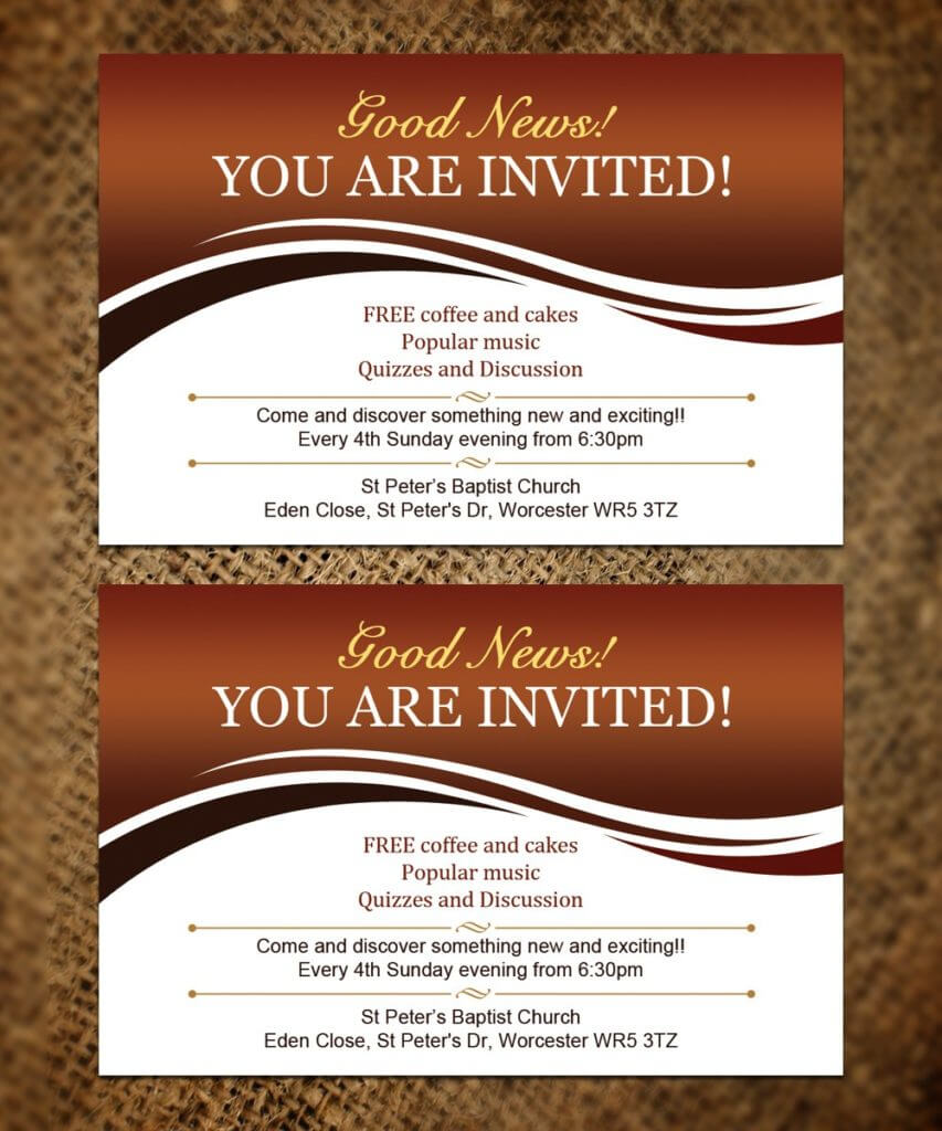 Why Don T We Invitation Tour Best Invitation Card Templates In Church Invite Cards Template