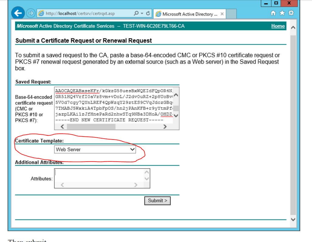 Windows Server 2012 R2 – Ad Certificate Services – The Within Domain Controller Certificate Template