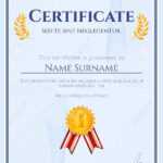 Winner Certificate Diploma Template With Seal Award Decoration.. Pertaining To Winner Certificate Template