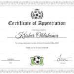 Women Football Appreciation Certificate Design Template In Inside Football Certificate Template