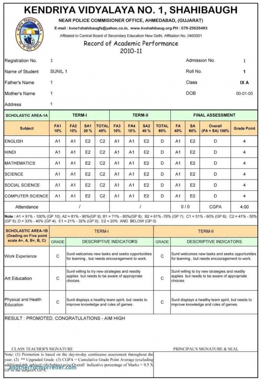 Wonderful College Report Card Template Ideas Fake Download Inside Fake College Report Card Template