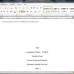 Word 2010 Apa Template – Hizir.kaptanband.co For Apa Template For Word 2010