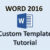 How To Use, Modify, And Create Templates In Word | Pcworld With Regard ...