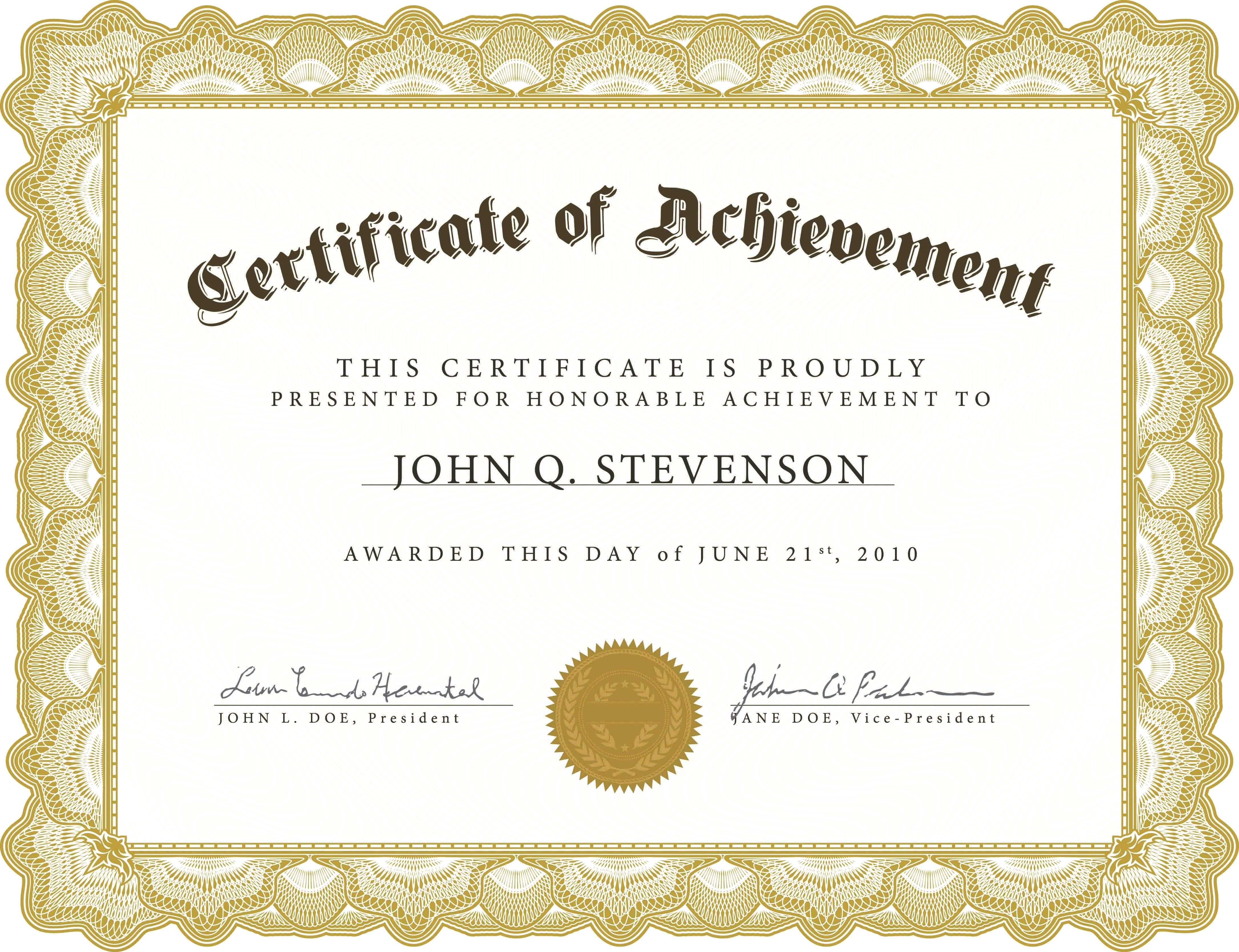 Word Award Template Printable Rental Agreement Lease Intended For Certificate Of Completion Word Template