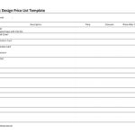 Word Price List Archives | Freewordtemplates Throughout Proof Of Delivery Template Word