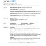 Word Template Via Bespoke Resumes. Clean & Simple, White Inside Microsoft Word Resumes Templates