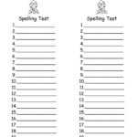 Words Their Way Spelling Test Template – Cakeb With Regard To Words Their Way Blank Sort Template