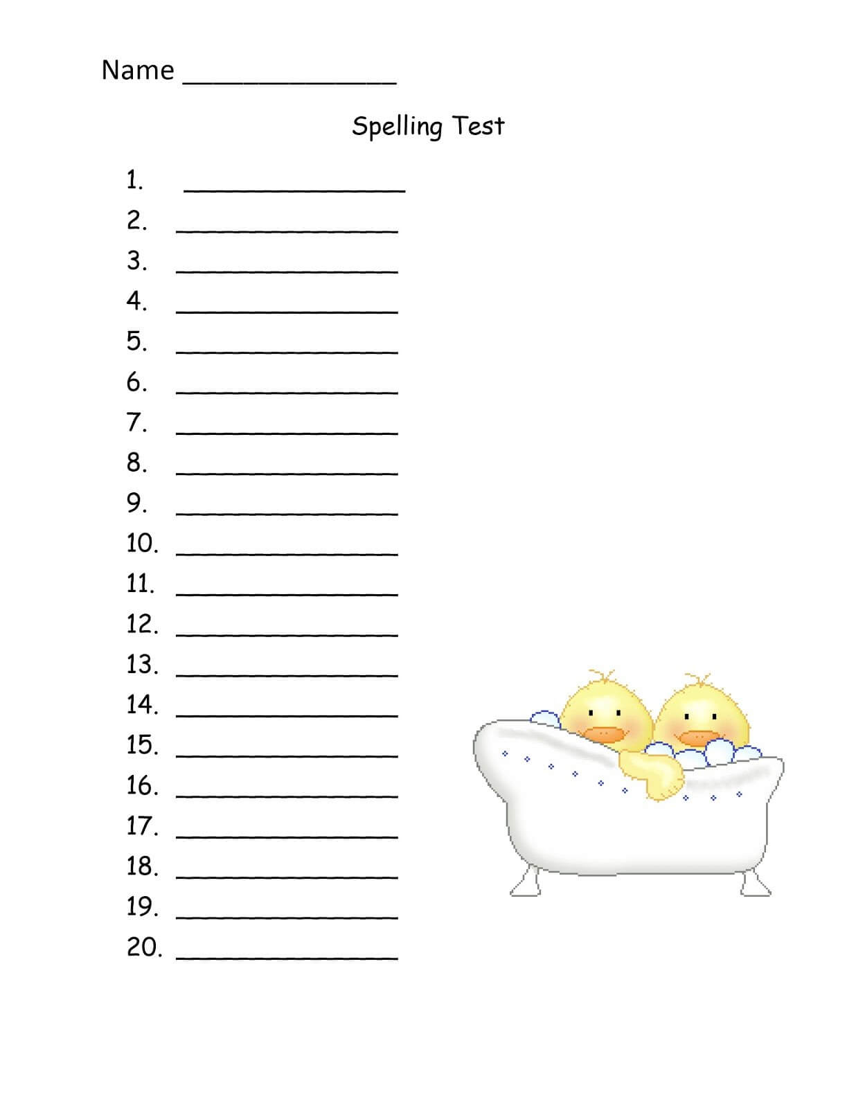 Words Their Way Spelling Test Template – Cakeb With Words Their Way Blank Sort Template