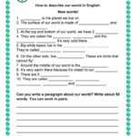 World Of Words – Vocabulary Building – English Esl Worksheets With Regard To Vocabulary Words Worksheet Template