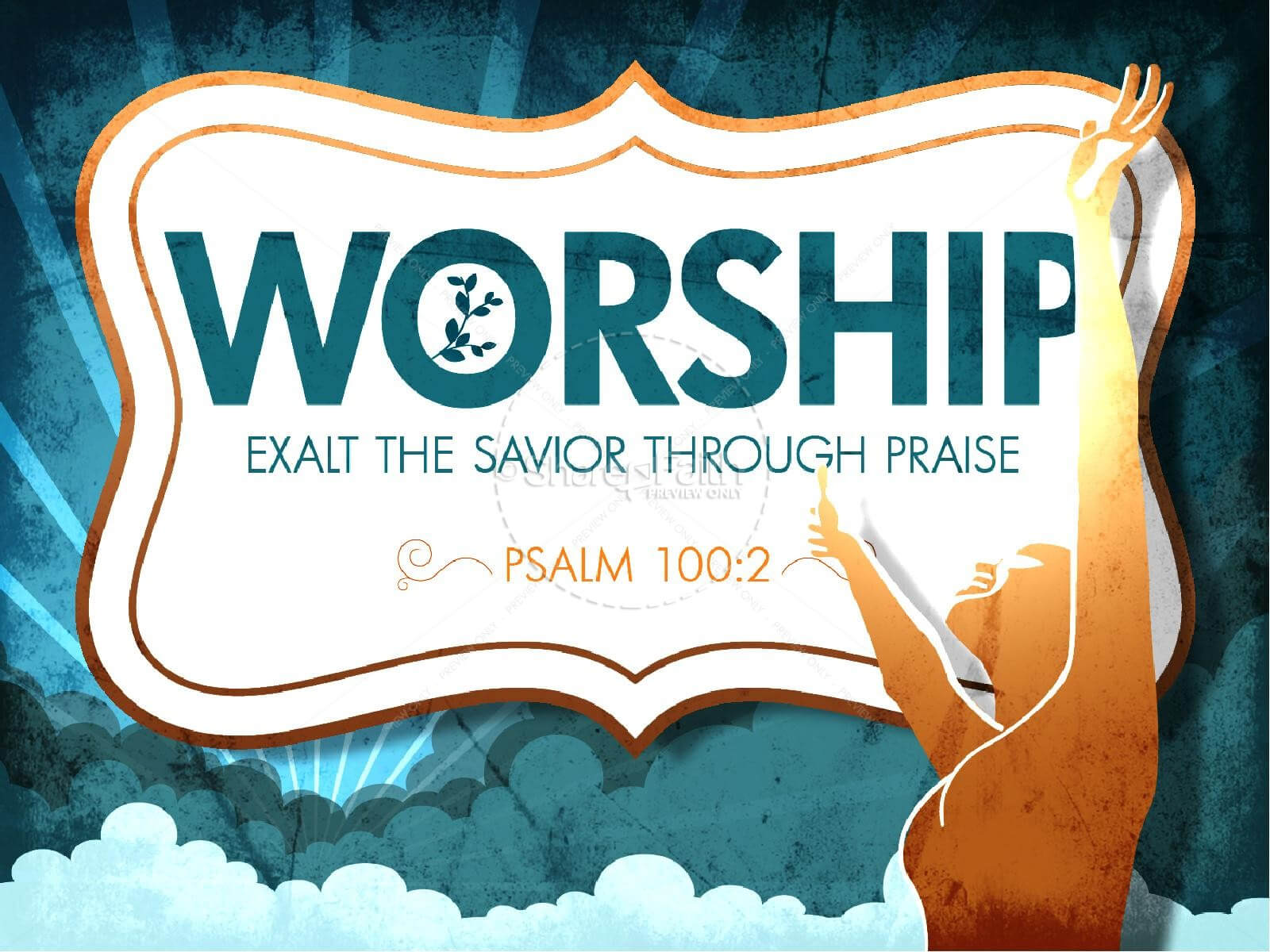Worship Powerpoint Church Template | Powerpoint Sermons In Praise And Worship Powerpoint Templates