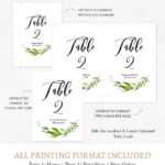 Wreath Table Numbers Template, L3 Inside Table Number Cards Template