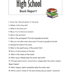 Writing A High School Book Report – How To Write A Book Pertaining To Book Report Template High School