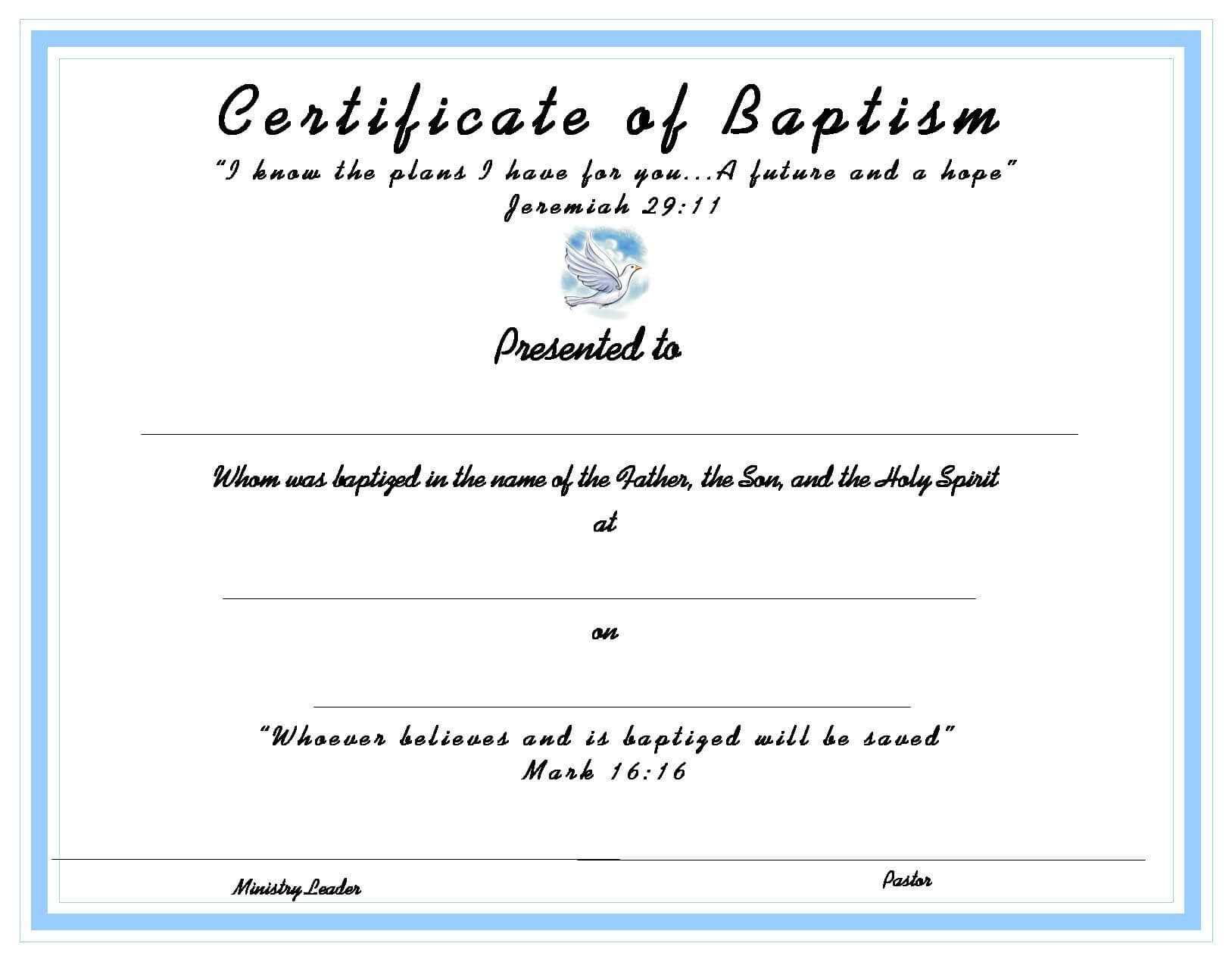 Www.certificatetemplate Baptism Certificate For Your Inside Baby Christening Certificate Template