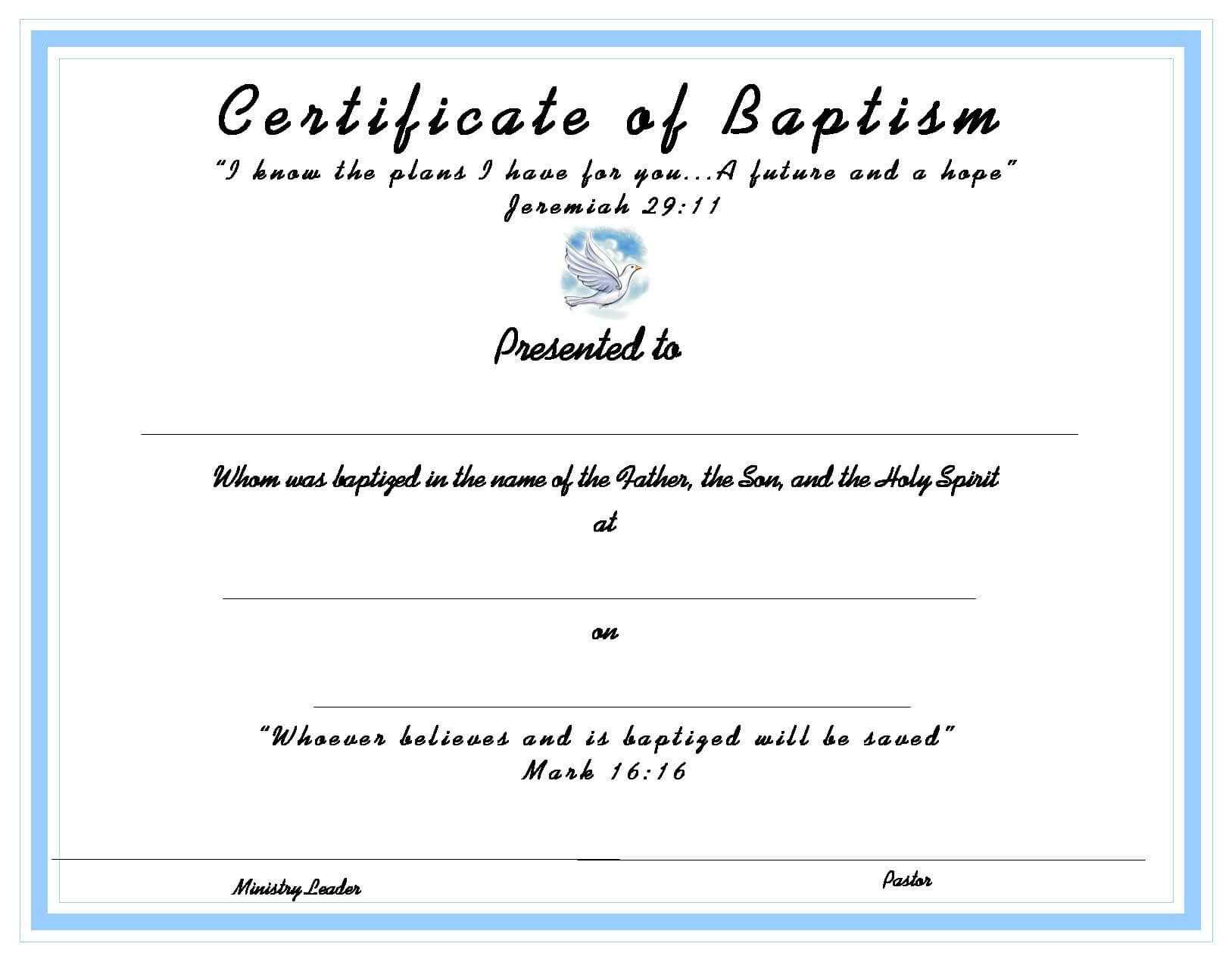 Www.certificatetemplate Baptism Certificate For Your Inside Baby Christening Certificate Template