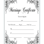 Www Marriage Certificate – Fill Online, Printable, Fillable In Blank Marriage Certificate Template