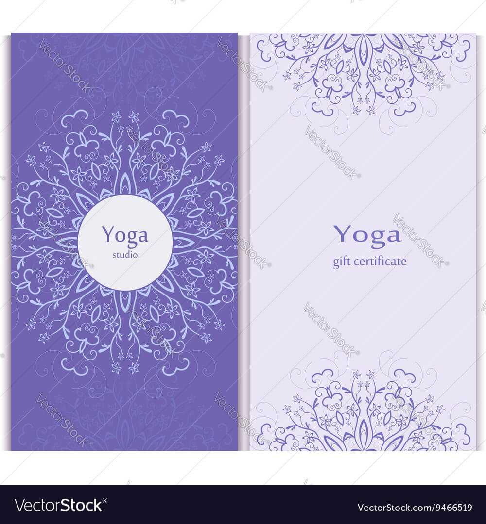 Yoga Gift Certificate Template Within Yoga Gift Certificate Template Free