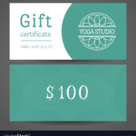 Yoga Studio Gift Certificate Template Vector Image On Vectorstock Within Yoga Gift Certificate Template Free