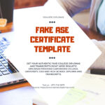 You Can Order Your Fake Ase Certificate Template On With Regard To Ged Certificate Template