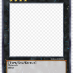 Yu Gi Oh Blank Card Template - Yugioh Xyz Card Template, Hd inside Yugioh Card Template